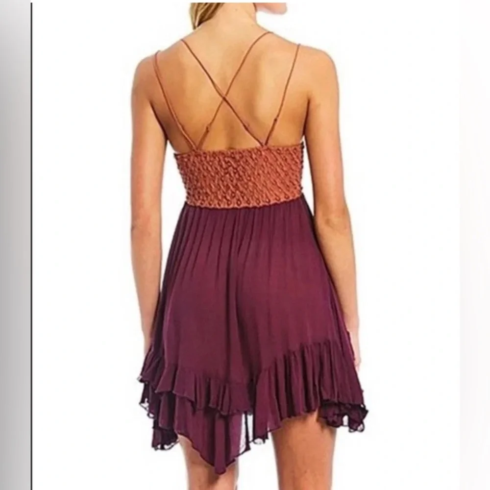 Free People Adella Mini Slip Dress